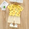 Two Pieces Children's Short-sleeved Suit Cotton Baby Clothes Boy Shorts Girls 1-7 Years Old Summer Children's Clothing