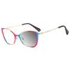 Brand Design Retro Small Cat Eye Patchwork Color Femal Frame Photochromic Anti Blue Light Computer Women Custom Reading Glasses