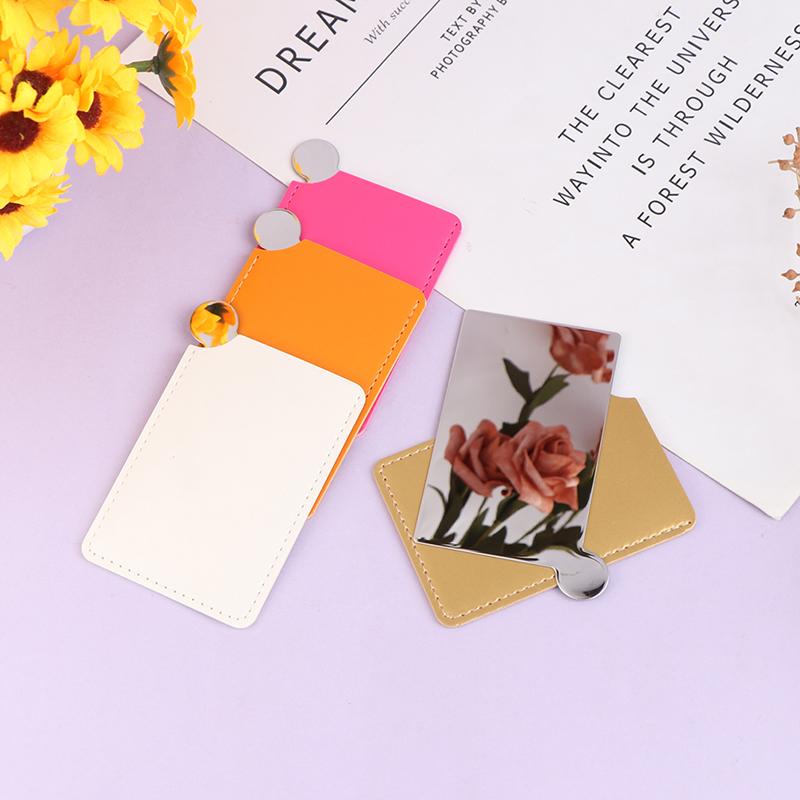 Portable Mini Stainless Steel Unbreakable Makeup Pocket Mirror Cosmetic Mirror