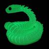 3D Змея Орнамент Модель животного Реалистичный вид Светящийся эффект Креативный Забавный 3D-печатный