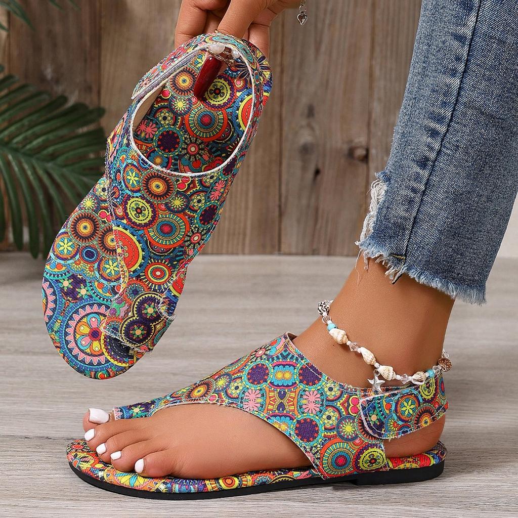Fashion Women Platform Sandals Big Size Fashion New Printed Roman Style Shoes for Women Comfortable Wedge Sandals Sandalias De Mujer