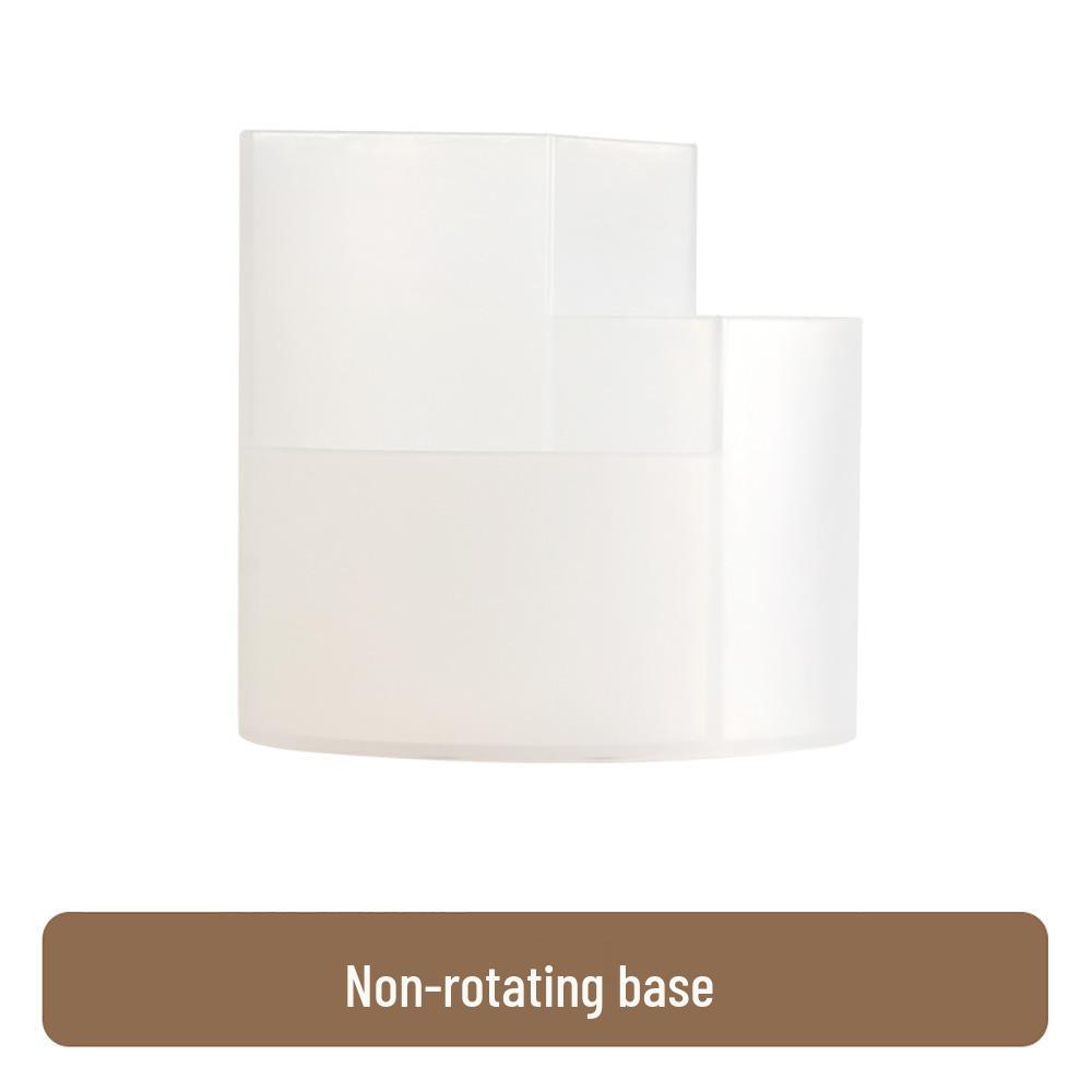 Three-Grid Rotating Pen & Makeup Brush Holder - Large Capacity, Multifunctional Japanese Office & Education Storage Box