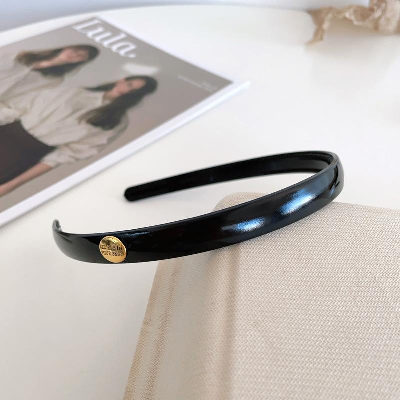 Elegant Leopard Print Resin Retro Women's High-grade Pressure Sensitive Non-slip Thin Edge Summer Toothed Hair Headband