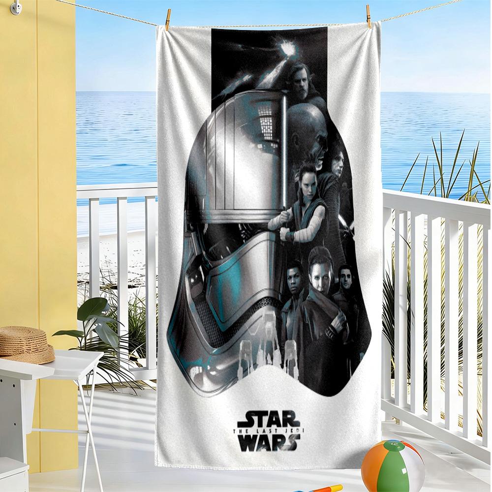 Star Wars Beach Towel Soft Durable Quick-Dry Comfortable Lightweight Suitable for Sports, Travel, Swimming, Yoga, Bathroom, Beach, And Pool