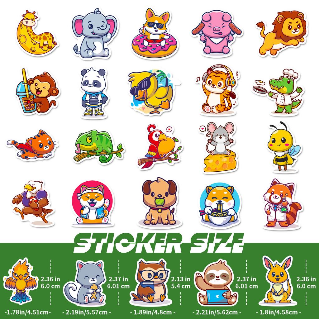 50Pcs New Stickers Cute Stickers Notebook Mobile Phone Stickers