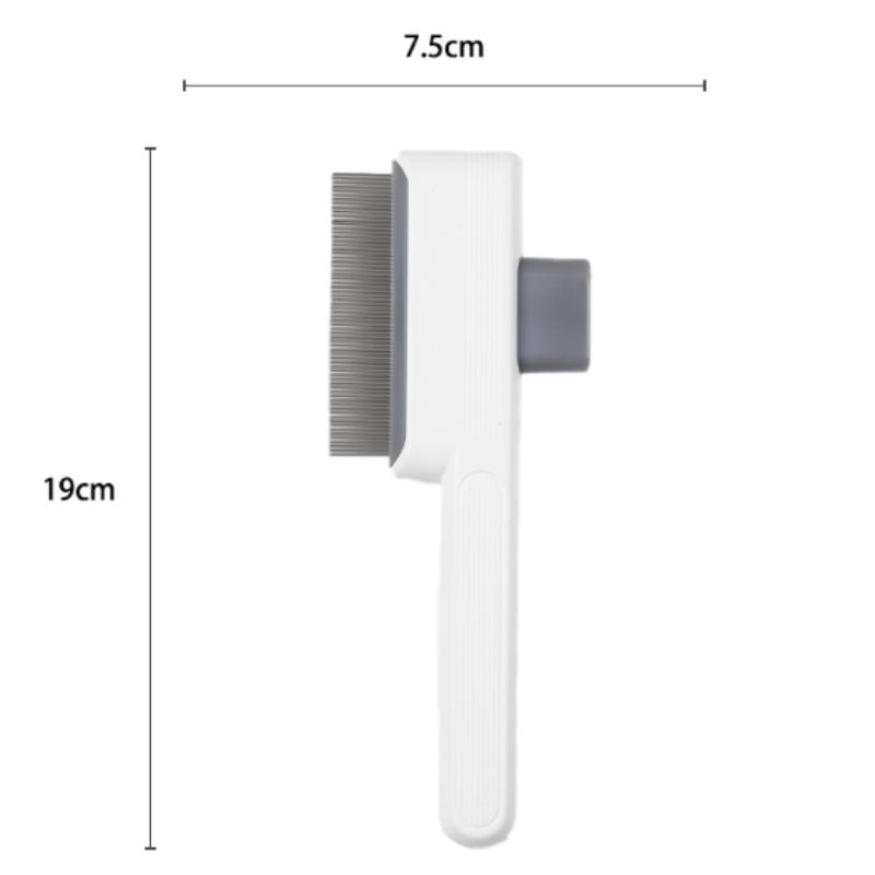 Pet Hair Removal Comb Flea Comb,New One-Click Self-Cleaning Pet Removal Combs for Short&Long Hair Cat Dog Comb for Grooming Mass