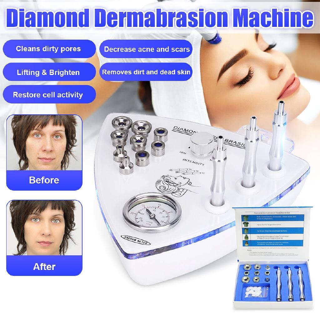 Beauty Star Diamond Microdermabrasion Dermabrasion With Spray Water Spray Vacuum Suction Exfoliation Facial Massage 110V/220V