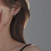 Серебряные Серьги-Кольца Унисекс Легкие Простые Роскошные Однотонные Серьги Декоративные Серебряные Серьги Отверстия в Ушах для Ухода за Ушами