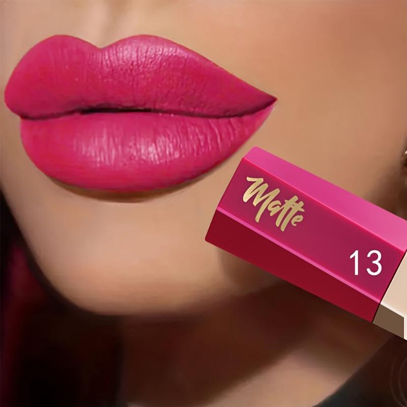 13 Colors Waterproof Matte Velvet Lip Tint - Long-Lasting Nude Lip Glaze for A Sexy and Smooth Finish, Festive Exclusive, Valentine's Day Gift