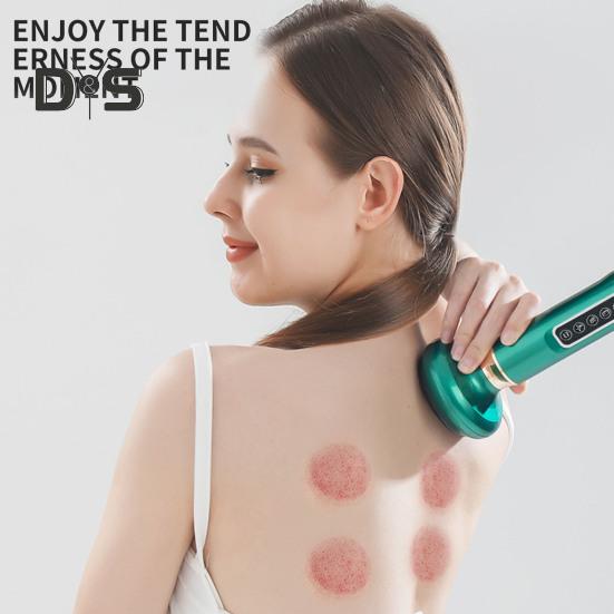 Массажер от целлюлита с 12 регулируемыми режимами всасывания, легкий портативный перезаряжаемый беспроводной прибор для глубокого массажа тканей