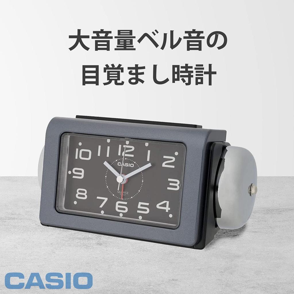 Casio Будильник взрывной будильник колокольчик черный аналоговый Sleep Buster Snooze Light TQ-647-1JF