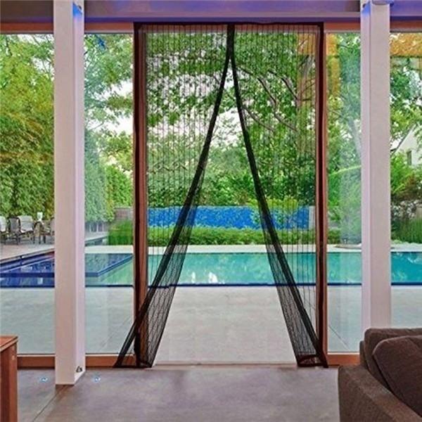 Summer Door Net Simple Magnetic Soft Curtain Anti-mosquito Anti-insect Anti-flying Insects Door Curtain Mesh Netting