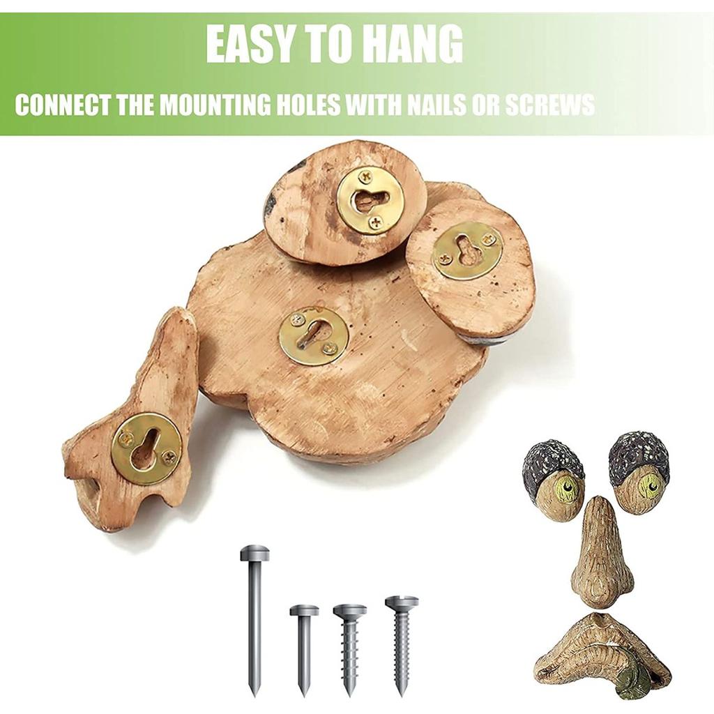 Декор в виде лица дерева на открытом воздухе, садовые статуи в виде лица дерева светятся в темноте для декора садового двора