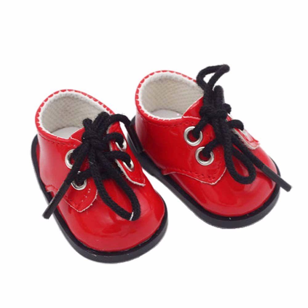 1 Pair Handmade 12 BJD Doll PU Shoes Fashion OB11 Leather Shoes ob11 Doll Sandals  EXO Doll