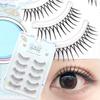 5 Pairs False Eyelashes Korean Style Full Eyelash Extensions for Women Girls Natural Daily Makeup Tools