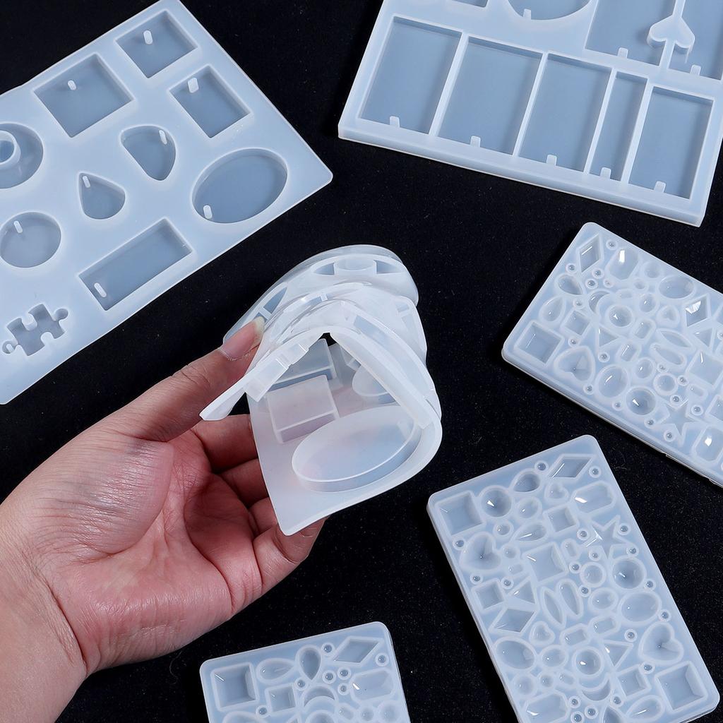 1 Pack Perforated Silicone Mold Break Apart Wax Melt Mould Easy Release Durable for DIY Crystal Dropper Handmade Jewelry
