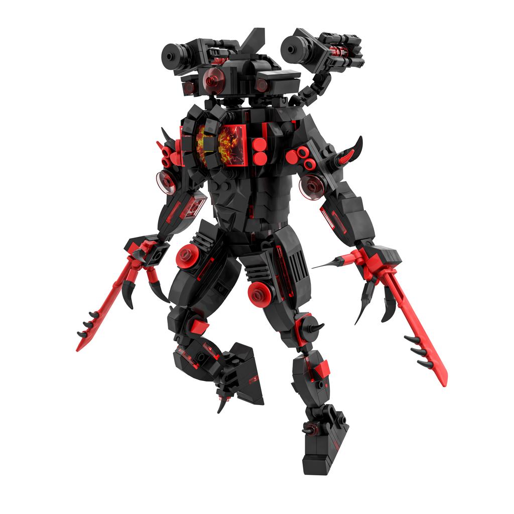 2024 3D Children's Block Plastic Game Designer for Teens and Children Skibidi Toilet 580pcs