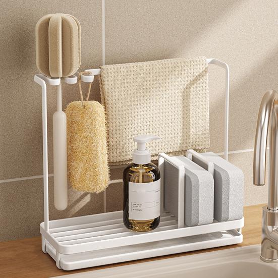 Стеллаж для хранения, держатель для губки, прочная конструкция, прочная несущая способность, кухонная, для спальни, для мытья посуды