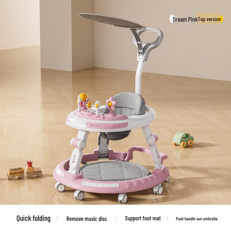 Регулируемая ходунок и стульчик для кормления для детей от 6 месяцев до 3 лет - Функции защиты от переворачивания и Х-образных ног