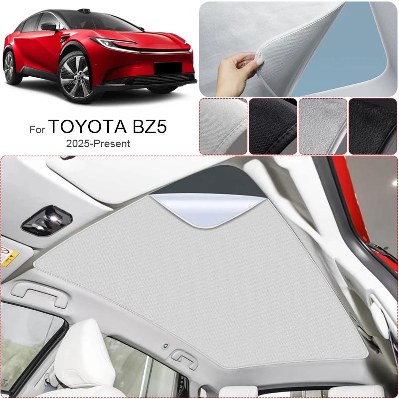 Sunroof Sunshade For TOYOTA BZ5 2025 2026 Suede Fabric UV Protection Heat Insulation Sun Shade Curtain Cover Auto Accessories