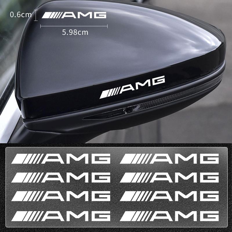 Door Handle Sticker Rearview Mirror Protective Decal Stickers Car Goods For Mercedes-Benz AMG GT C190