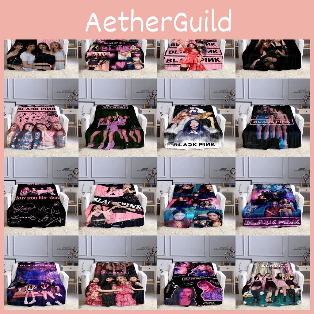 Idol Blanket Blackpink Group Pink 3d Digital Print Flannel Supplies Blanket