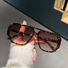 Vintage Square Sunglasses Women Brand Designer Retro Leopard Sun Glasses Men Shades Mirror Fashion Outdoor Glasses
