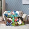 Toca Life World Manage Fashion Blanket BSG Game Cartoon Fuzzy Novelty Soft Throw Fashion Blanket for Coverlet All Season Travel