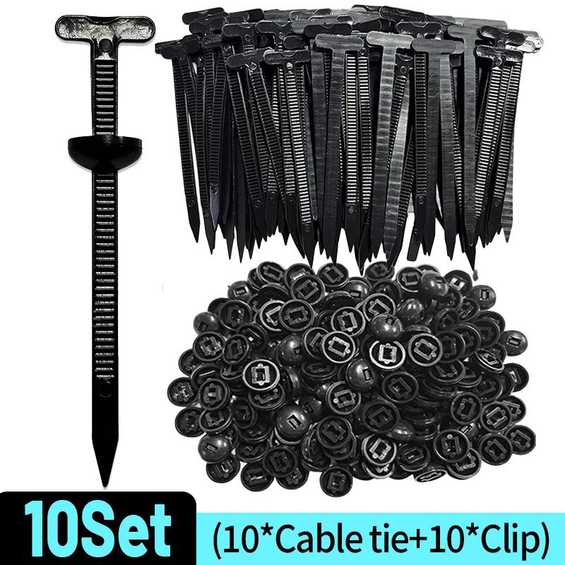 Nylon Universal Cable Tie Buckle Zip Tie Heavy Duty Self-Locking Push Pin with Button Fixion Tools for Car Auto Repair