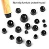 10 pcs Safe Cabinet Speaker Cushion Tapered Protective Pad PVC Foot Mat Furniture Slip Feet