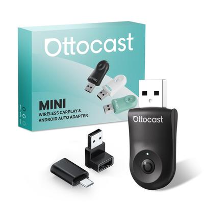 OTTOCAST Мини Беспроводной Авто Адаптер для Мини Заводского Проводного Авто Совместим Поддерживает Bluetooth Музыку и Подключение Автоматически Сертифицирован Техническим