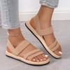 Fashion Ladies Shoes 2025 Fashion Open Toe Women's Sandals Summer Elastic Band Casual New Plus Size Concise Best Seller Flat Sandals