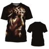Fashion Jesus 3D Print T Shirt For Men Street Trend Short Sleeves Top Summer Oversized T-Shirt Clothes Casual O-neck Sweatshirt