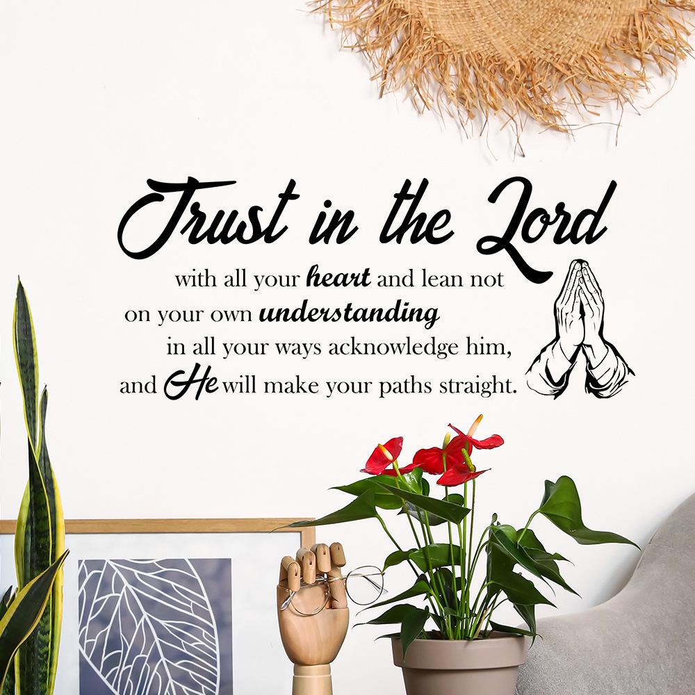 WZ9024 English Slogan Bedroom Living Room Study Home Beautification Decoration Wall Sticker