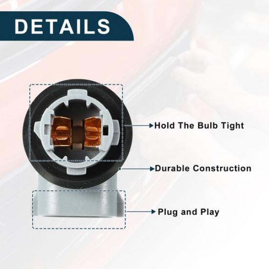Одинарный 2-контактный патрон подсветки номерного знака 9006909005  Для Toyota Tacoma