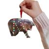 Cartoon Hippopotamus Hanging Pendant Moo Deng Car Haning Pendants  Christmas Day