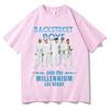 Футболки Backstreet Boys Y2K Веселая Повседневная Хлопковая Одежда Подарочная Одежда В МИЛЛЕНИУМ Винтажные Топы Женские Мужские Уличная Одежда Футболки