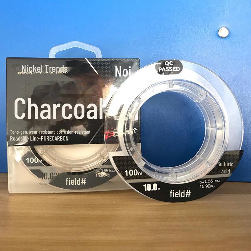 Леска для ловли тилапии из японского шелка и углерода, износостойкая, 100 м