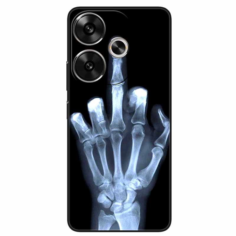 For Xiaomi Redmi 13 Case Animals Painted Black Silicone TPU Soft Bumpers for Redmi 13 4G 5G Redmi13 Phone Cover Protect Capa
