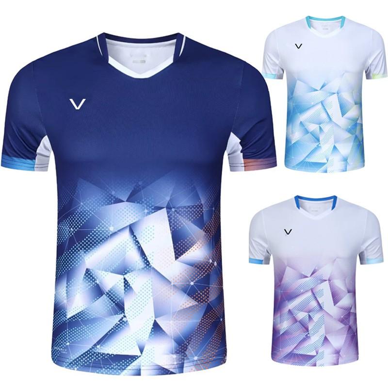 Unisex Badminton Shirt Short Sleeve Sport Tee Men Women Kids Breathable Training Competition Wear