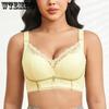 Push Up Bra Plus Size Lace Bras for Women Underwire Brassiere C D E Cup