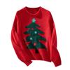 Women's Christmas Tree Pullover Sweater Autumn And Winter Round Neck Loose Fit