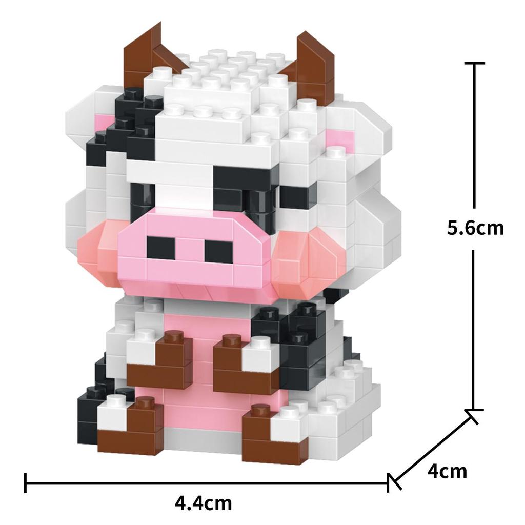 Creative Building Blocks 25 Stypes Cute Animal Cartoon Model DIY Collect Fans Education Toys for Kids Gift for Girls