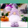 Фиолетовая Лавандовая Кукла Без Лица Декоративная Фигурка Плюшевый Гном для Празднования Дня Матери
