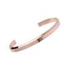 Браслет для розового английского, аксессуары, женский, свободный размер, золото, простой, гравированный, браслет-манжета C-образной формы, толстый, браслет, титан, гипоаллергенный, женский,