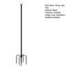 String Light Pole 10 Ft Coated Metal Pole with Fork Outdoor Light Pole with Spikes String Light Holder for Patio Deck Garden Wedding Party Decor