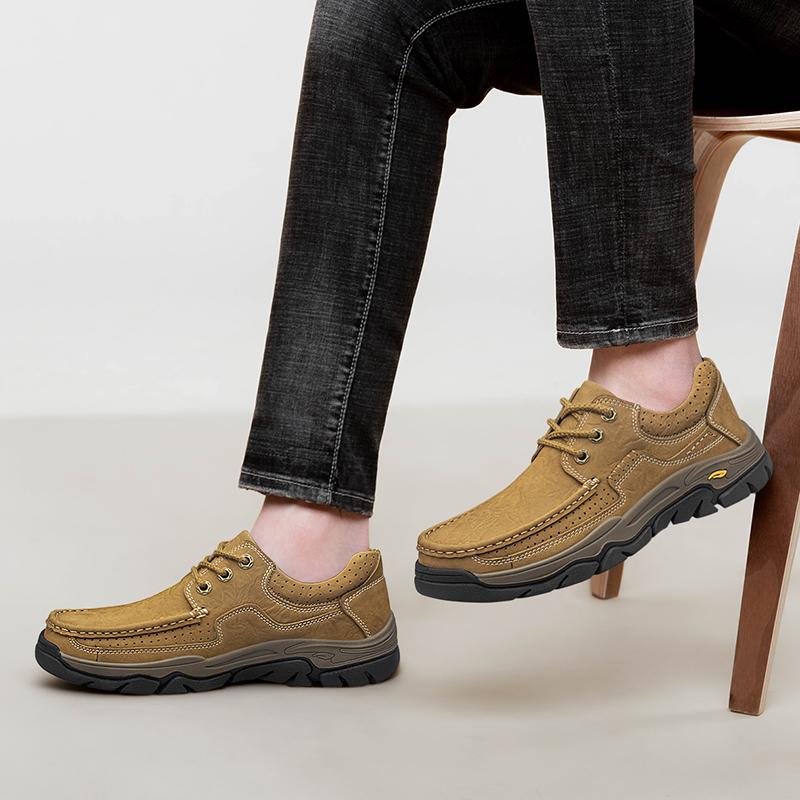 All-match Man Outdoor Hiking Shoes Warm Plush Fur Winter Casual Shoes New Men Trainers Travel Shoes Climbing Camping Footwear