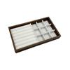 1 Pc, Walnut Wood Pattern Jewelry Box, Jewelry Tray, Suitable for Storing Necklaces, Rings, Earrings and Ear Studs. Color: Beige
