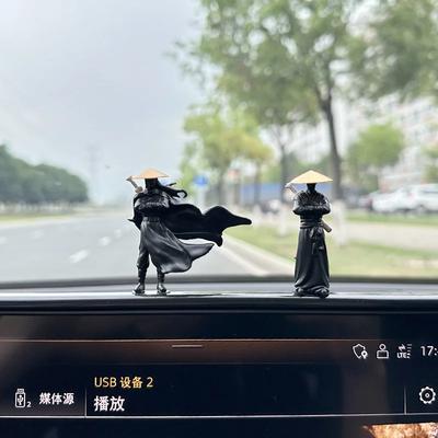 Аксессуары для салона автомобиля, кукла Jianghu Knight, экран компьютера, настольные украшения, Antiquity Knight, центральная консоль, автомобиль Swordsman