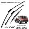 Kia Sorento MK1 2002-2009 Front & Rear Wiper Blades